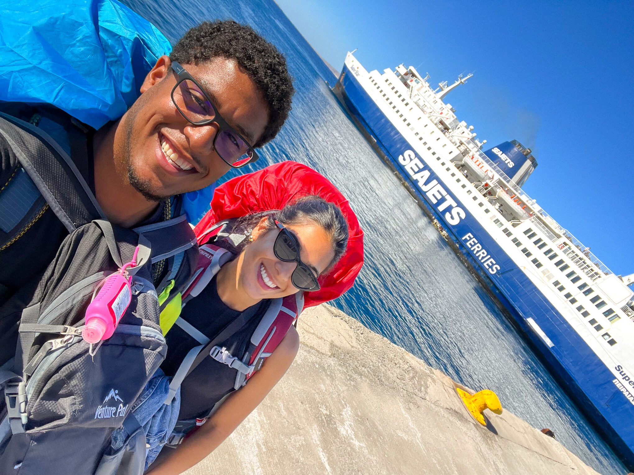 Greece, ferry rides between islands.