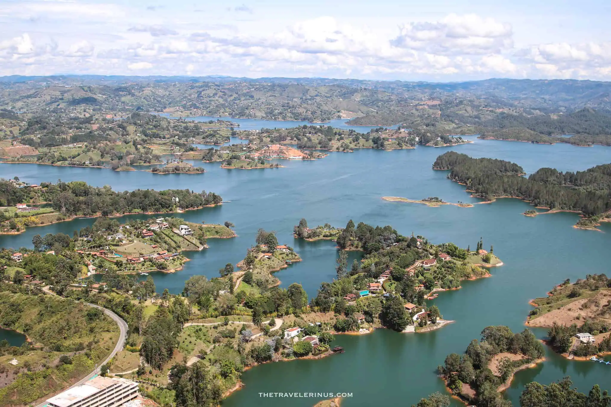 picture of Guatape Colombia from our vacation