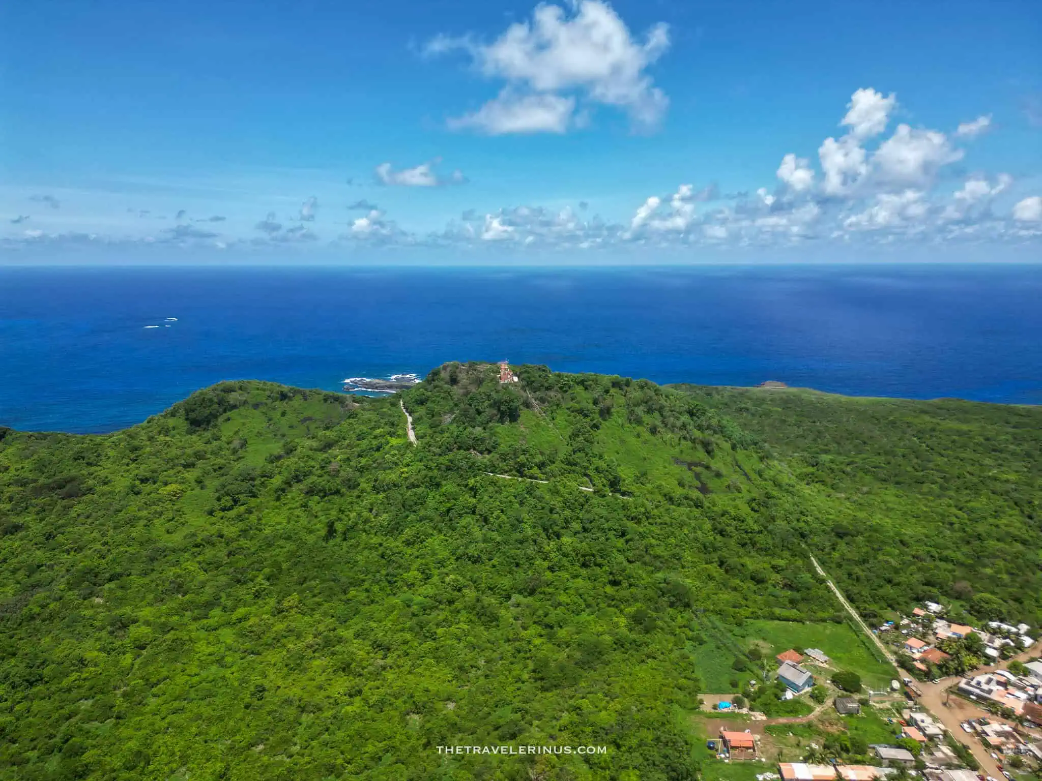 Birds Eye view of Fernando de Noronha archipelago 